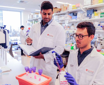 researchers in a lab